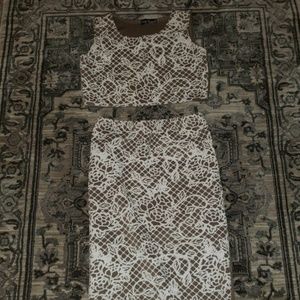 Crop top and skirt combo